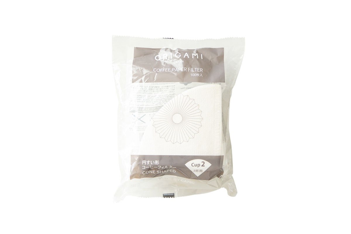 Coffee Filter Papers Cone Shaped - 100 Pack Bag | ORIGAMI - Artefact Coffee Wholesale