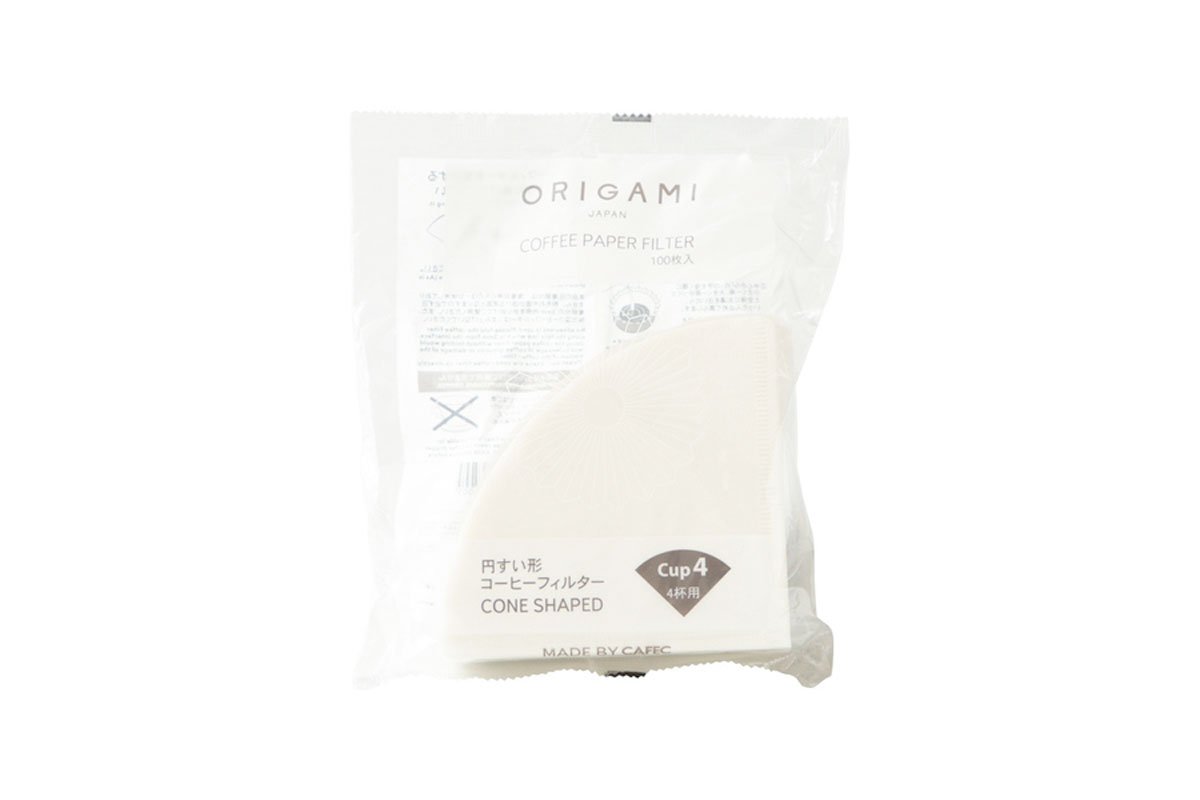 Coffee Filter Papers Cone Shaped - 100 Pack Bag | ORIGAMI - Artefact Coffee Wholesale