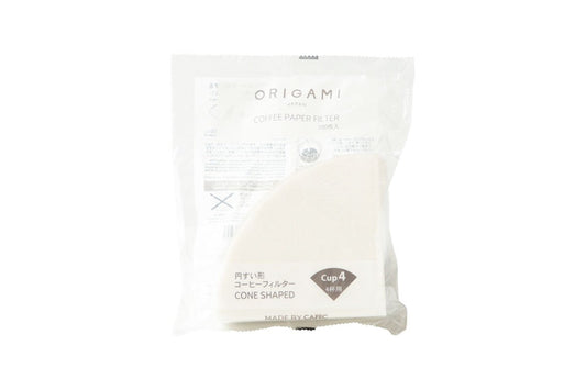 Coffee Filter Papers Cone Shaped - 100 Pack Bag | ORIGAMI - Artefact Coffee Wholesale