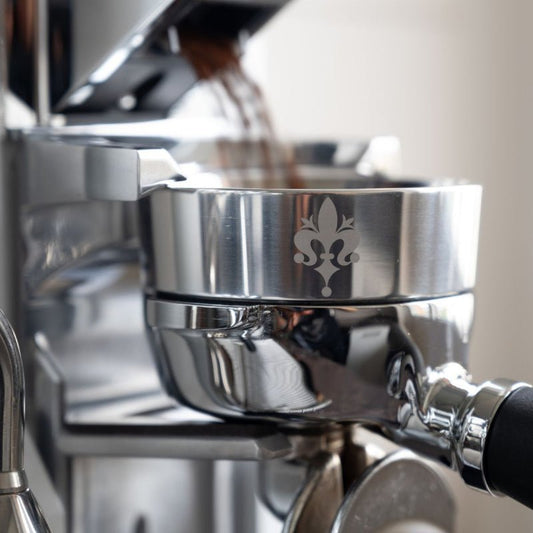 EUREKA MIGNON LIBRA DOSING FUNNEL - CHROME 58.3 / 57mm (Height 22mm) - Artefact Coffee Wholesale