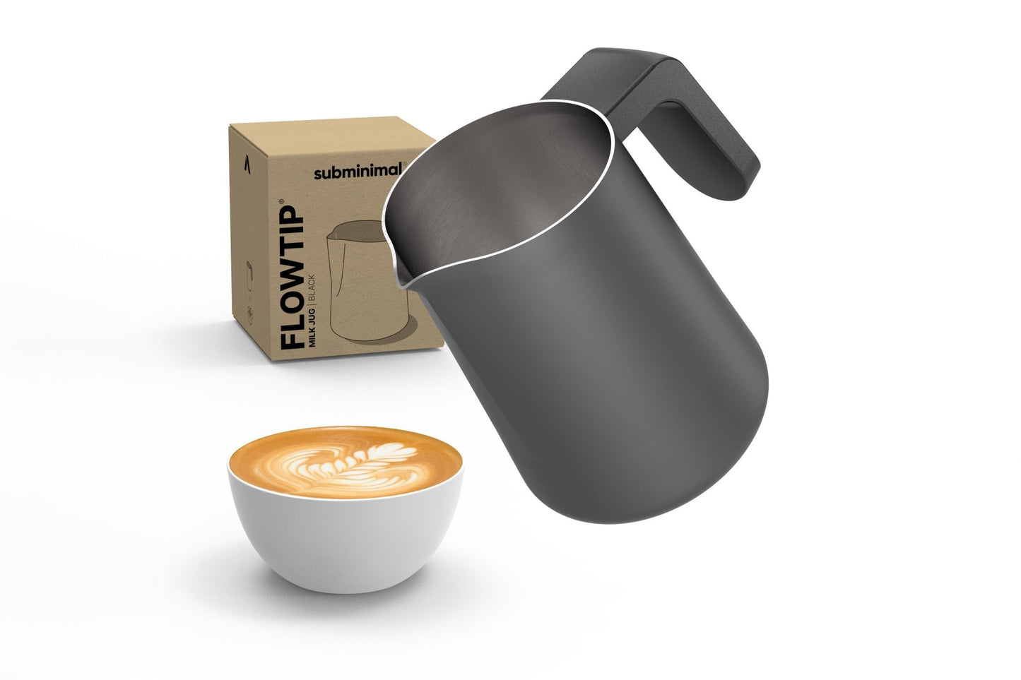 FlowTip Jug - Black | Subminimal - Artefact Coffee Wholesale